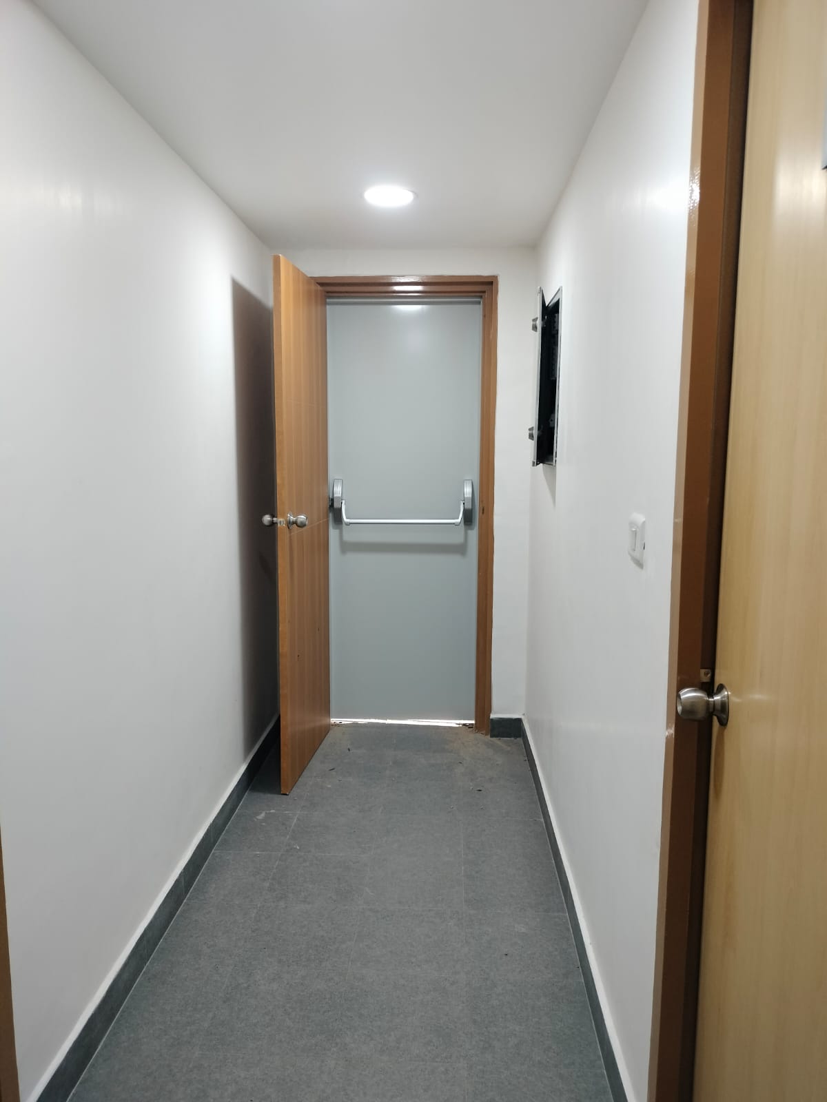 Fire rated steel door installation